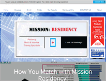 Tablet Screenshot of missionresidency.com